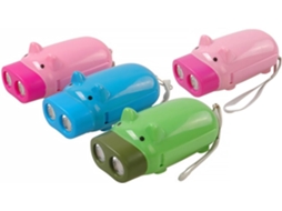 Lanternas de manivela Amosfun Pig, pacote com 4 recarregáveis para caminhadas e acampamentos