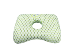 Almofada para Orelha com Orifício Rosa Verde, Almofada Simples para Orelhas Furadas e Alívio de Pressão, Ideal para Quem Dorme de Lado AQUAFORGE