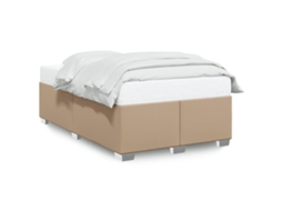 Bed Frame, Bed Frames Vidaxl Marrom Couro Artificial (120 X 190 Cm)
