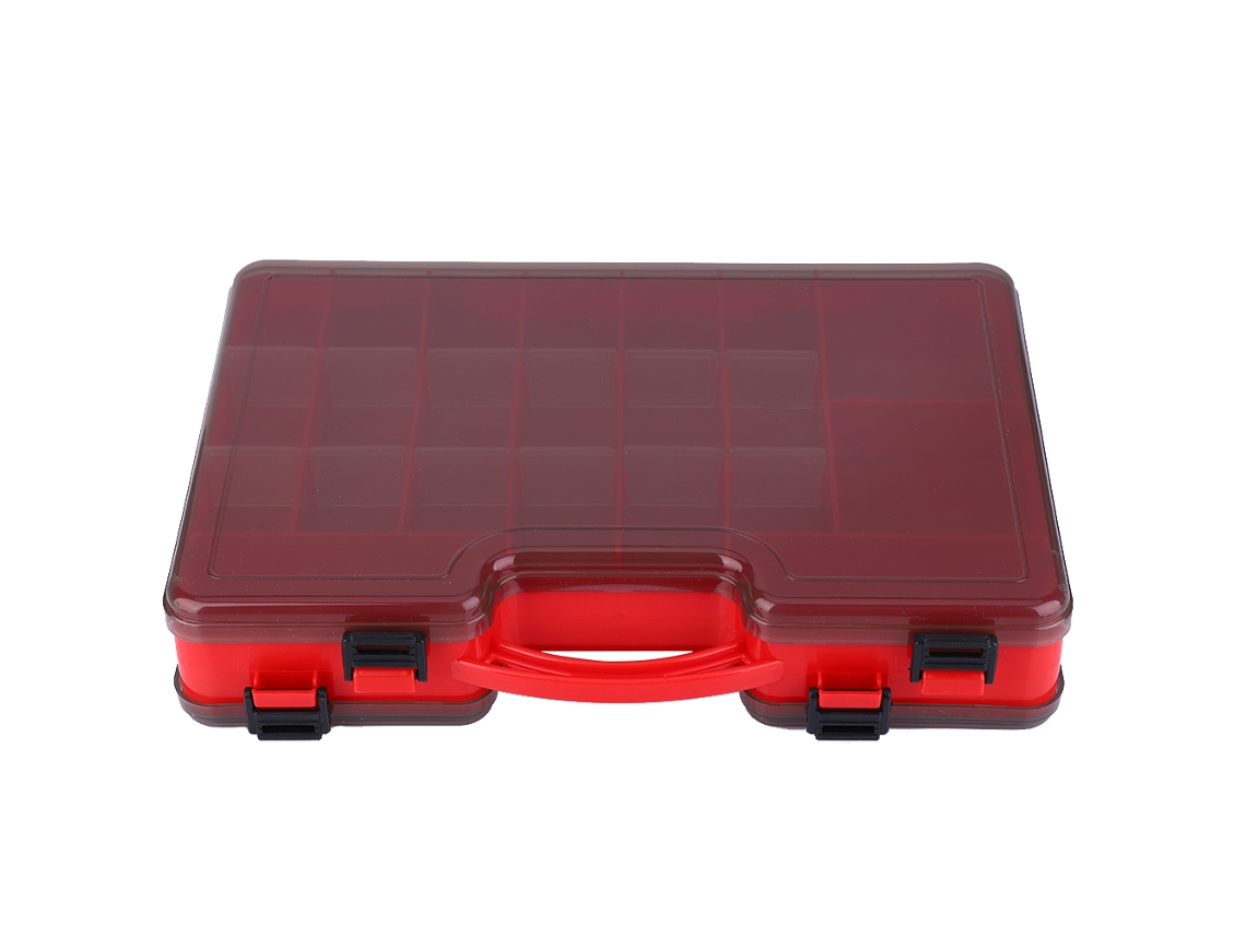 Caixa de Iscas de Pesca Lure Box Vermelha