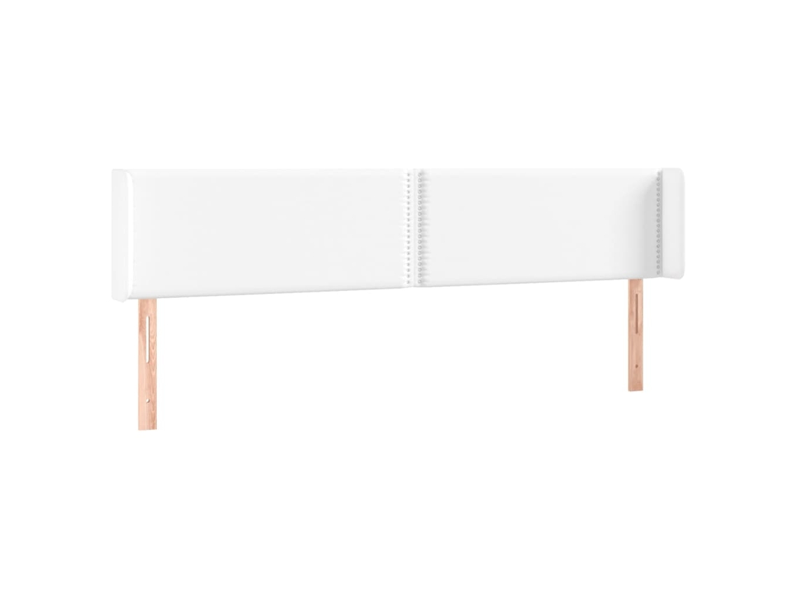 Conjunto 1 Cabeceira De Cama Vidaxl Branco Couro Sintético (203 X 16 X 88 Cm)