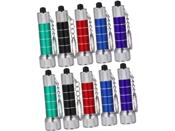 10 Mini Lanternas Led Potentes, Design Portátil Para Chaveiro E Liga