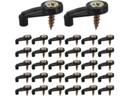 Popetpop 120 Conjuntos De Clips Fixação Para Portas Armários, Espelhos