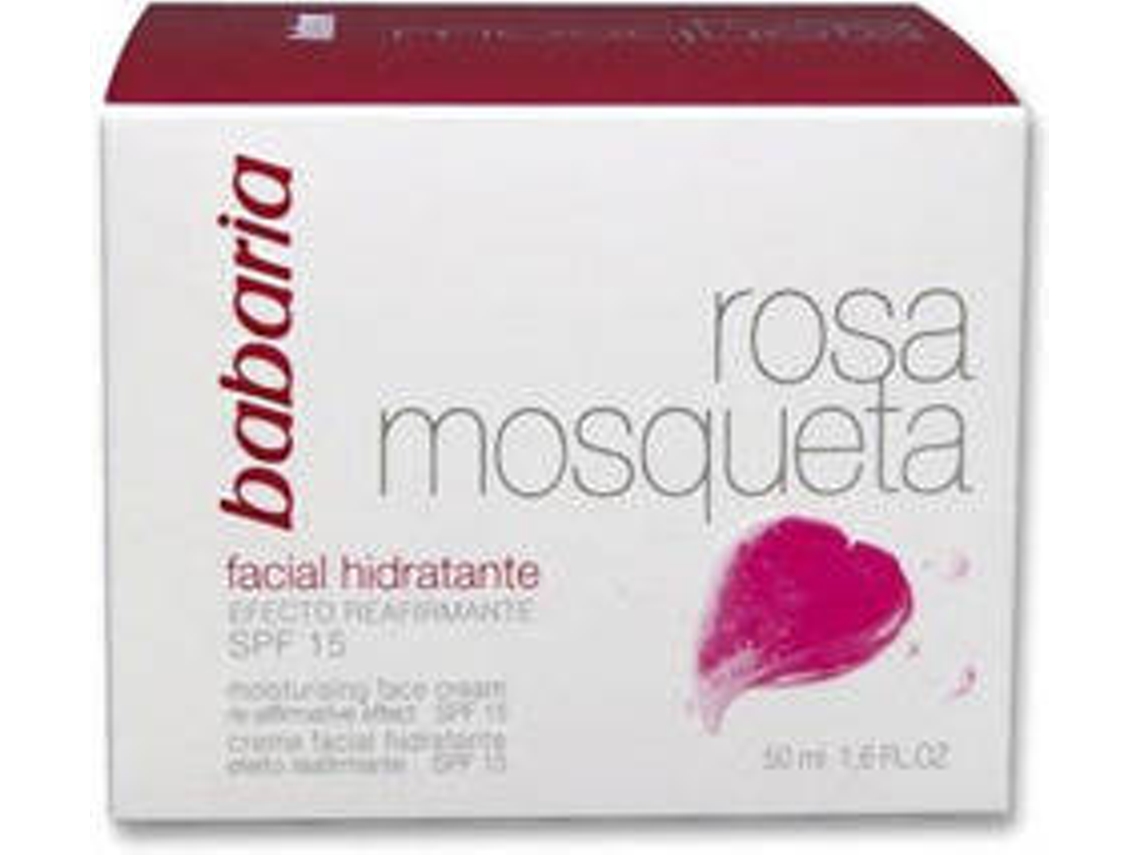 Kit BABARIA Creme Hidratante Rosa Mosqueta SPF15 + Hidratante Corporal (50 ml + 250 ml)