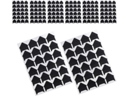 192 Peças Para Scrapbooking Diy Proteção E Decoração Criativa Moedas Álbum Fotos Autocollants Pretos Papel,
