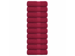Guest Towel, Guest Towels Vidaxl Vermelho Algodão (30 X 50 Cm)