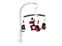 Primerox mobile para Berço Musical com Pelúcia Contraste Preto vermelho para Bebê