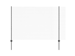 Conjunto 1 Painel De Cerca Vidaxl Cinzento Aço (10 X 1,6 M)