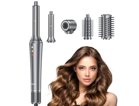 5 Em 1 Secador De Cabelo Pente De Ar Quente Cabelo Elétrico Curling Iron Trimtide