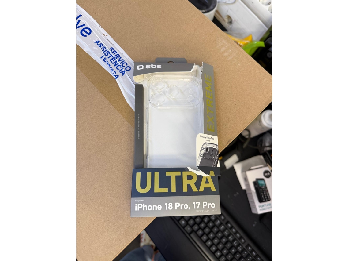 Capa SBS Extreme Ultra iPhone 18 Pro (Outlet Caixa Aberta - Transparente)