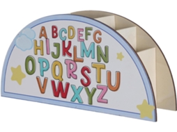 Organizador de Mesa Madeira com 1 Compartimento, Porta canetas Multifuncional para Lápis e Pincéis Maquiagem,