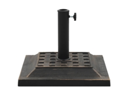 Maison Exclusive - Base De Guarda-sol Quadrada Poliresina 12 Kg Bronze