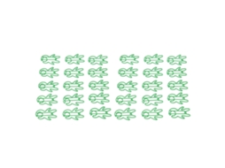 30 prendedores metálicos antiderrapantes em formato humano, pequenos e portáteis, multiuso, para casa, escola e mesa.