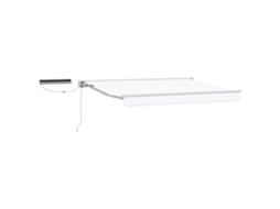 Vidaxl Toldo Retrátil Elétrico Branco 3,5 X 2,5 M