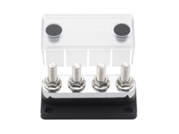 600a Power Distribution Block 4 X 3/8 Posts 48v Dc Busbar Box