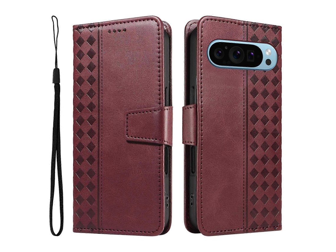 Capa Com Suporte E Grades Impressas Para Google Pixel 9 Pro Xl/google Pixel 10 Pro Xl