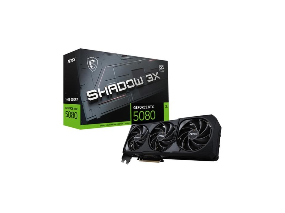 Carte Graphique Msi Geforce Rtx 5080 16g Shadow 3x Oc