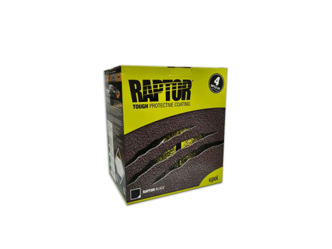 Tinta U-POL Raptor Super Resistente 2K Kit Preto (4 L)