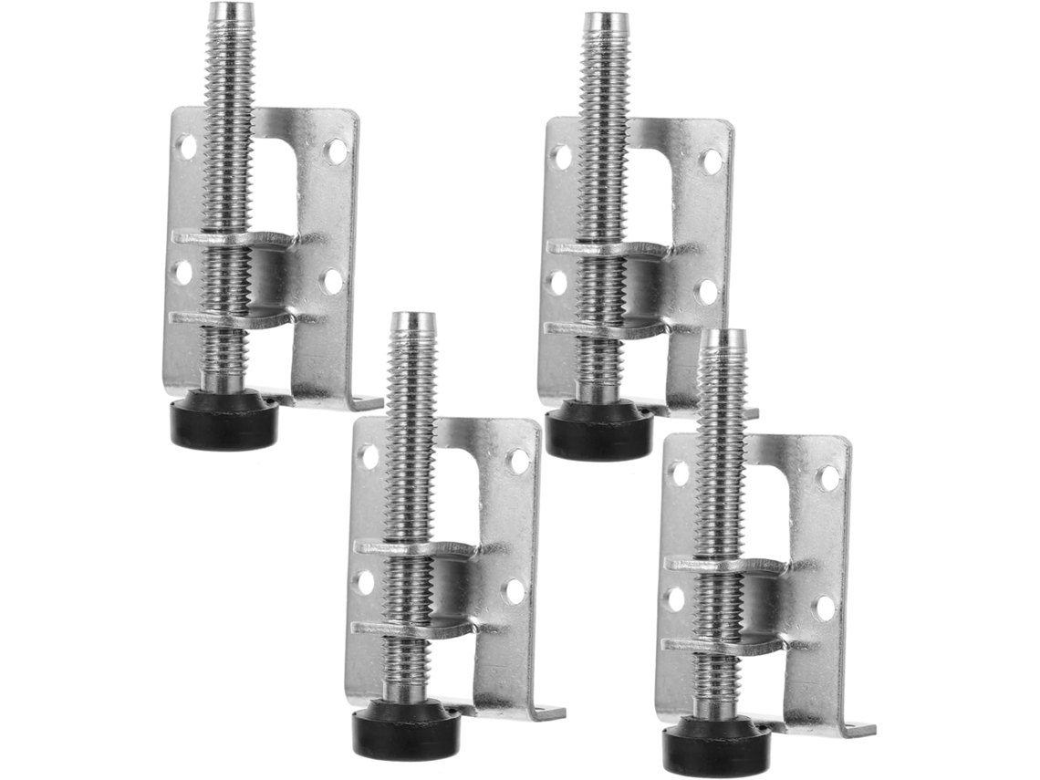 Conjunto De 4 Pés Niveladores Ajustáveis Para Móveis Com Design Montagem Lateral, Niveladores Rosqueados Resistentes