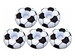 Porta-copos Infláveis, Conjunto De 5 Peças, Brinquedos De Piscina Para Futebol, Bebidas, Porta-copos, Porta-copos Flutuantes Infláveis