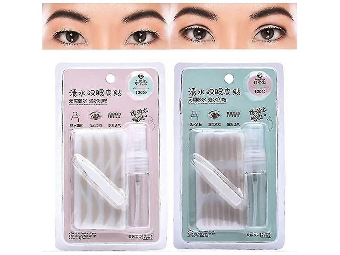 Adesivo de Pálpebra Dupla Invisível Sem Cola, À Prova de Água, Natural para Pálpebras Caídas, Desiguais e Monolidas