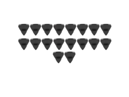 18 Peças De Ganchos Conectores De Plástico Para Cabides Triangulares De Roupa
