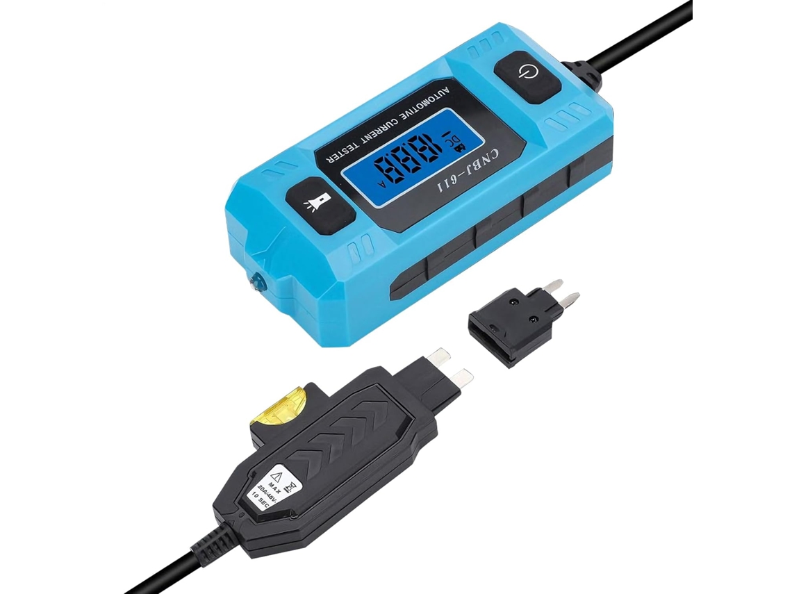 Testador de Relés Automotivos, 20a e 48v com Luz Indicadora, Ponta Prova Tela Lcd Alta Precisão, para CHABERLU