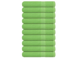 Vidaxl Toalhas Frogn 10 Pcs 100x200 Cm 360 G/m² Verde Maça