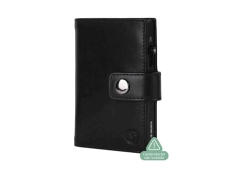 Valenta Carteira Card Wallet Leather Magsafe Black