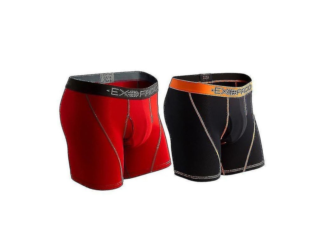 Conjunto de 2 Calcinha Masculina Exofficio Sport Mesh 6 Polegadas Tamanhos EUA