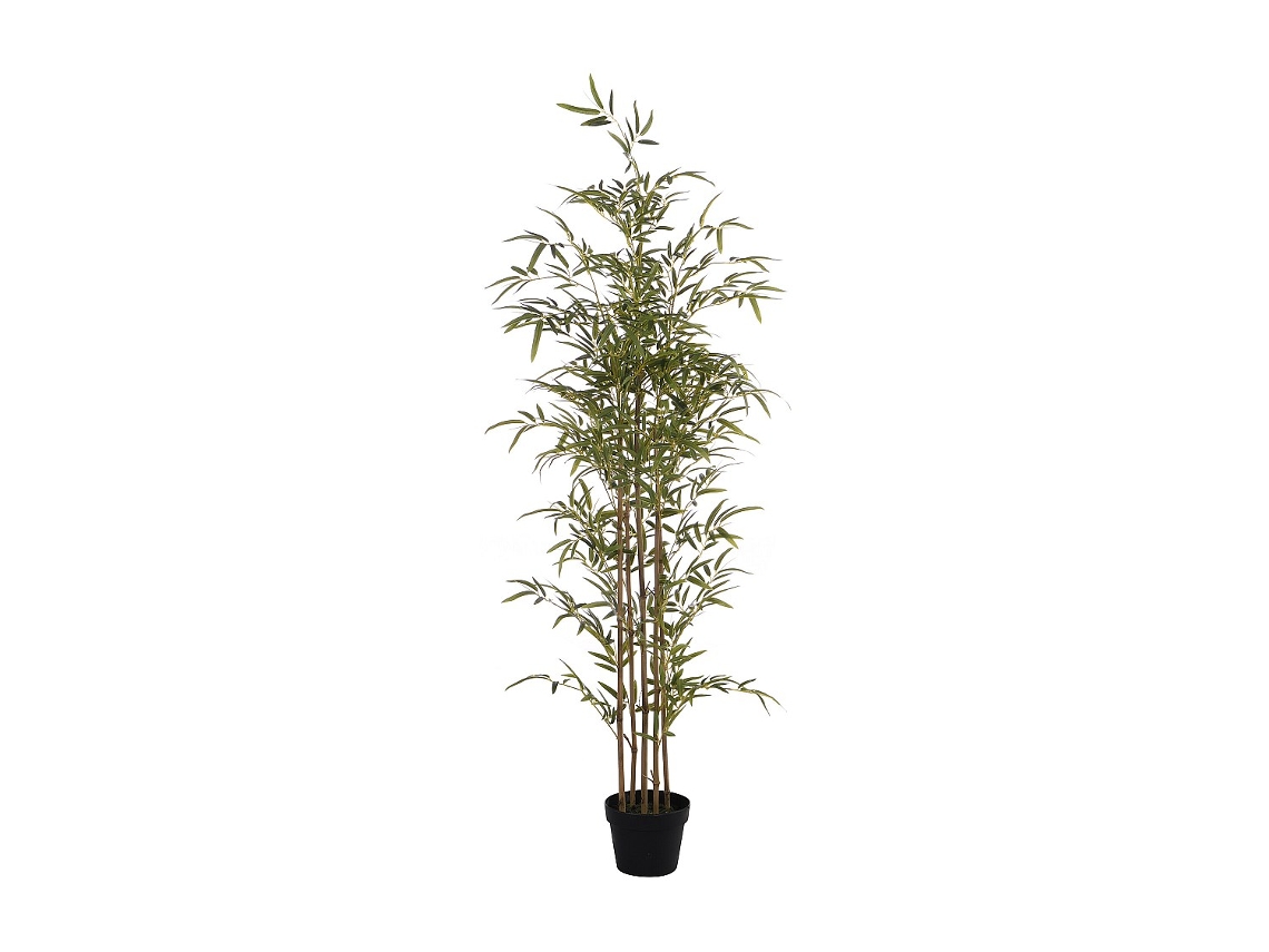 Planta Artificial Mucuri OZAIA (Verde e Natural Claro - Pedra, Mármore e Cerâmica - 50x50x160 cm)