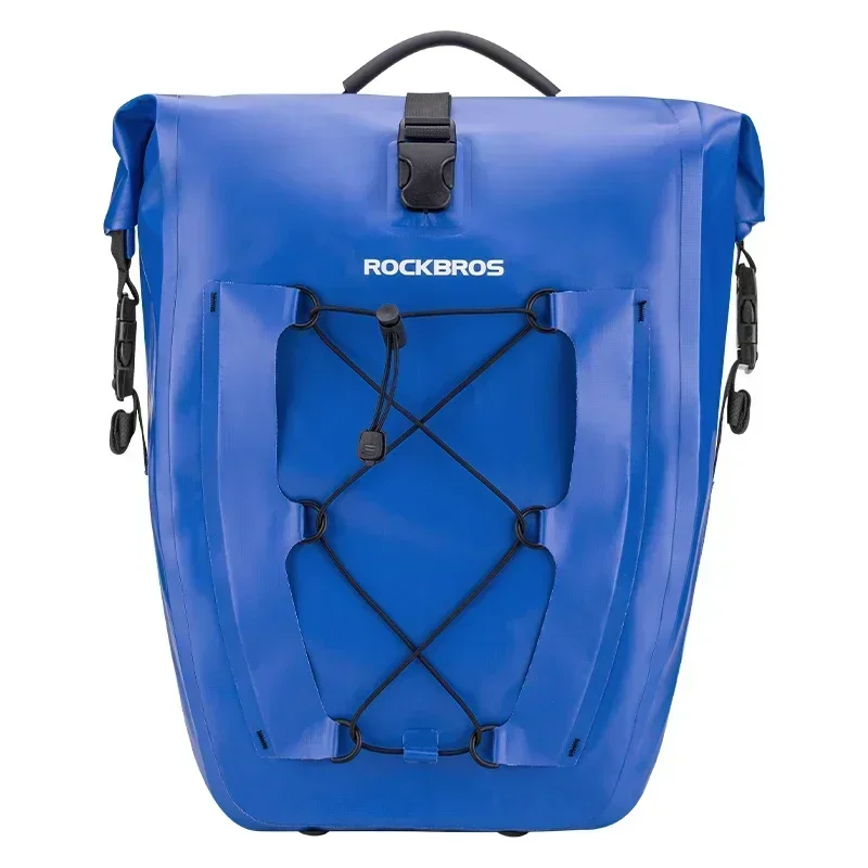 Alforjes de Bicicleta, Impermeáveis, com Capacidade de 25 Litros, para Viagens de Longa Distância. MDUG (azul)