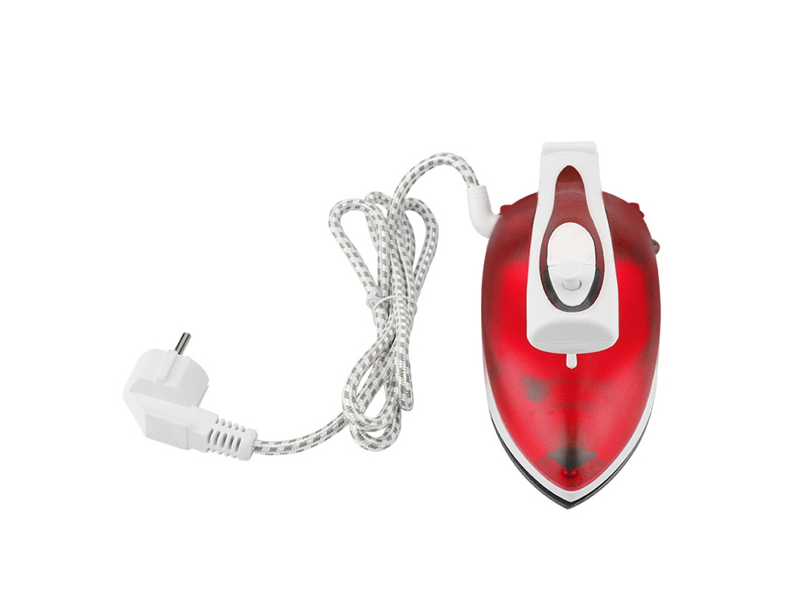 Ferro Elétrico De Viagem Laxiscreed A Vapor, Compacto E Portátil, Base Antiaderente, Vermelho, 220-240v
