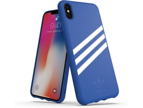 Capa iPhone XS Max  Moulded Suede Azul