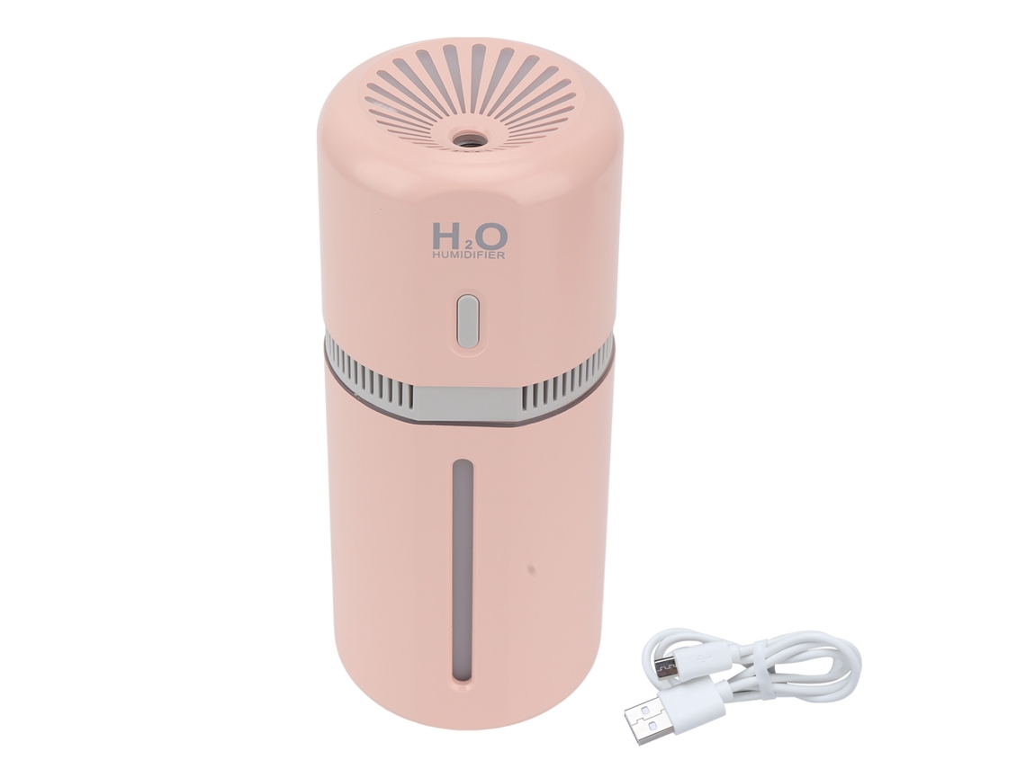 Aromatizador de Ar Portátil com Luz Noturna e Neblina Fria, 180ml, Usb, rosa LAXISCREED