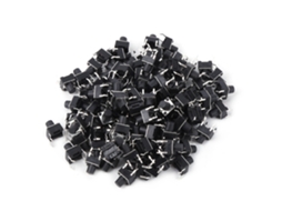 100pcs Interruptor De Botão Táctil Momentâneo Mini Micro 6x6x7mm Chave Táctil