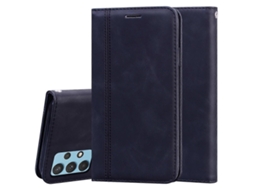 Capa De Couro Pu Com Aba Horizontal, Acabamento Fosco, Para Samsung Galaxy A32 4g, Com Suporte, Compartimento Para Cartão E Cordão (marrom).