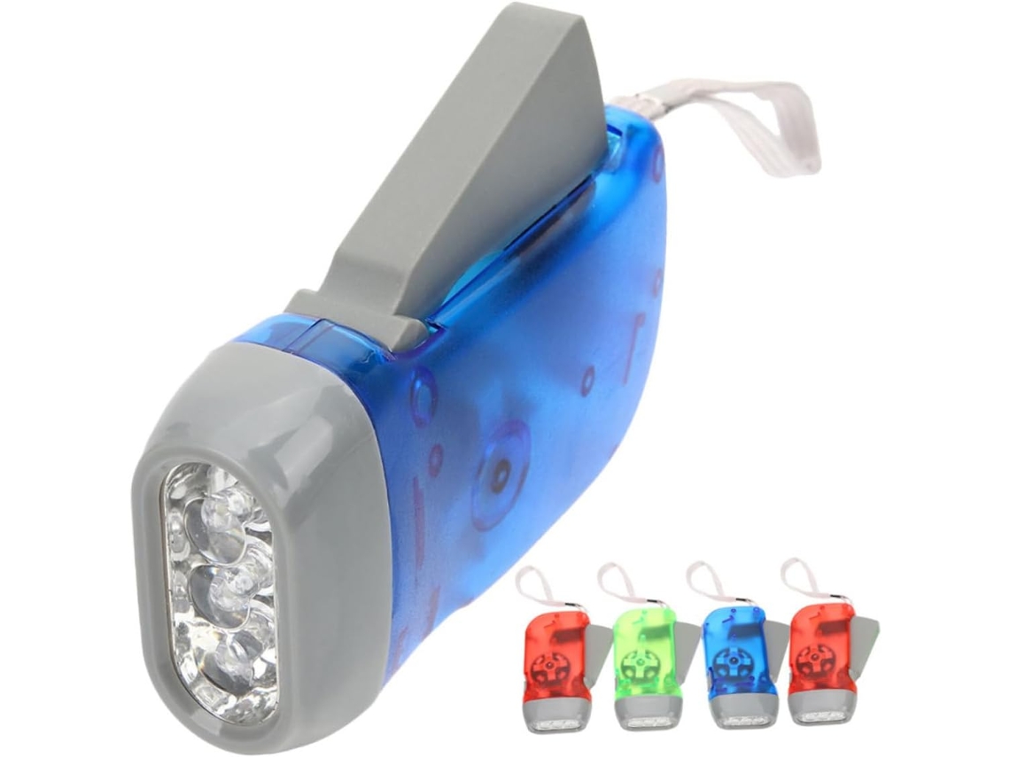 Lanterna de LED portátil com manivela, 5 peças, camping, ao ar livre, Imikeya