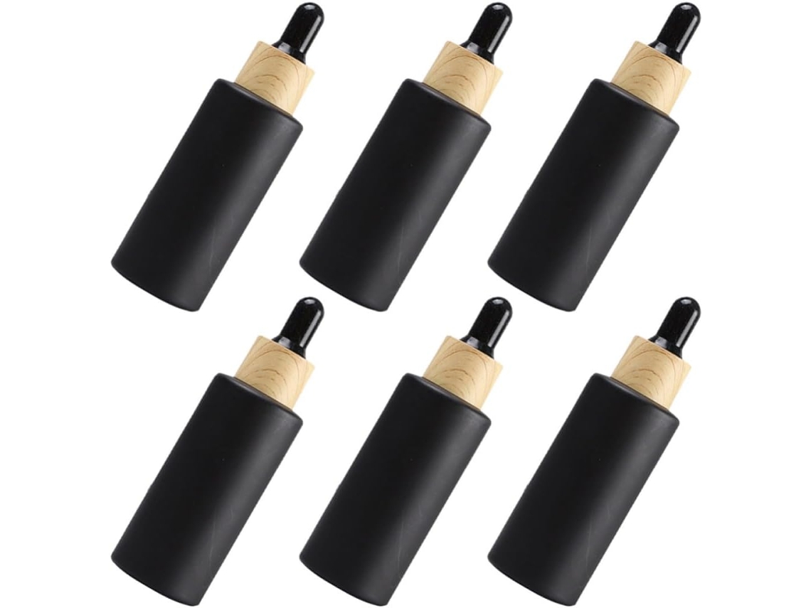 Frascos conta gotas de vidro preto 50ml GOKOCO