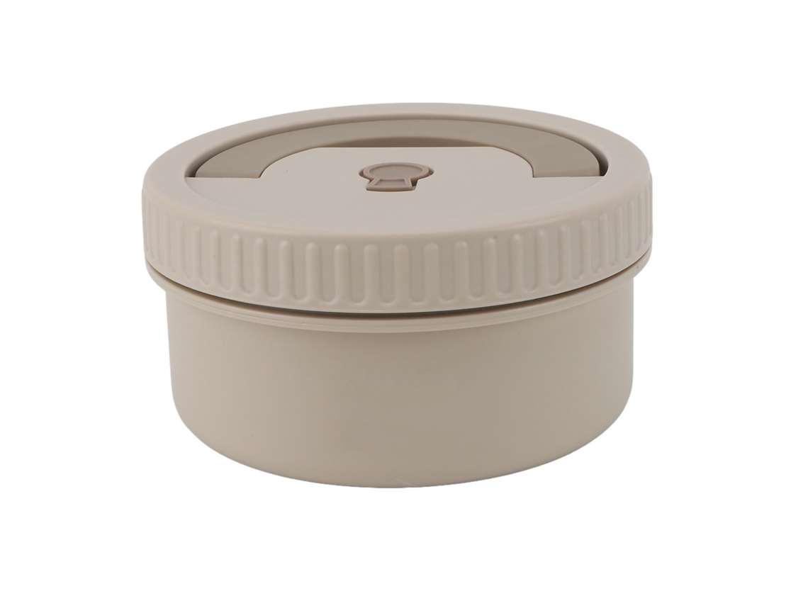 316 Aço Inoxidável Térmica Bento Lancheira 470ml Portátil Isolado Recipiente De Almoço Selado Circular Bento Caixa Para Crianças Adultos Escritórios E