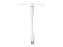 Laxiscreed Ventilador Usb Compacto Com Pescoço De Ganso Flexível, Branco