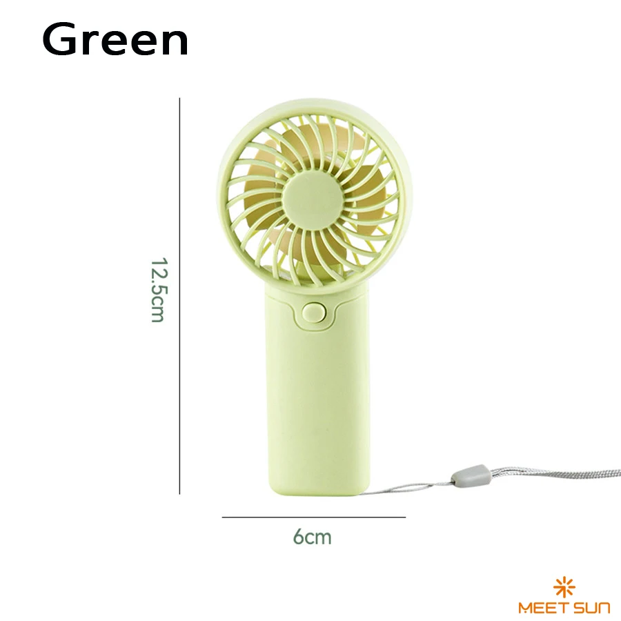 Ventilador de mesa MDUG branco silencioso com bateria de 300 Mah