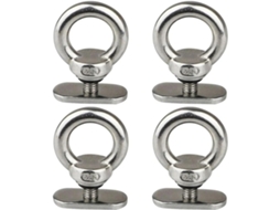 Conjunto De 7 Peças Olhais Amarração Para Trilho, Acessórios De Substituição Em Aço Inoxidável Para Caiaque, Porcas E