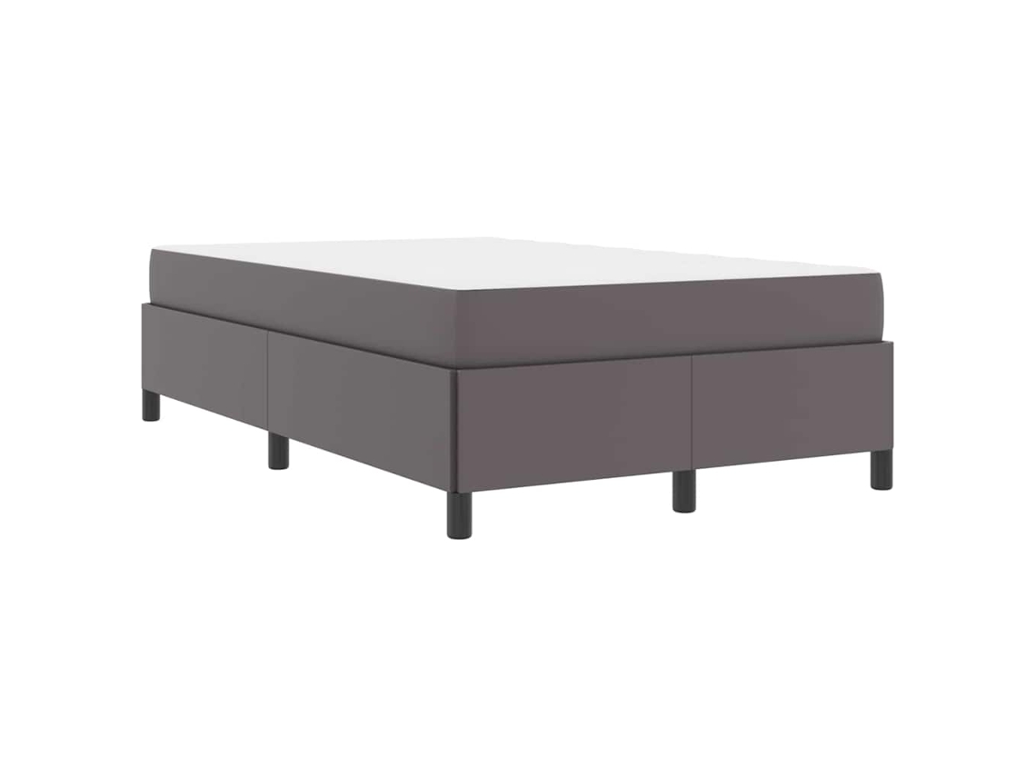 Conjunto 1 Estrutura Da Cama Vidaxl Cinzento Tecido (120 X 190 Cm)