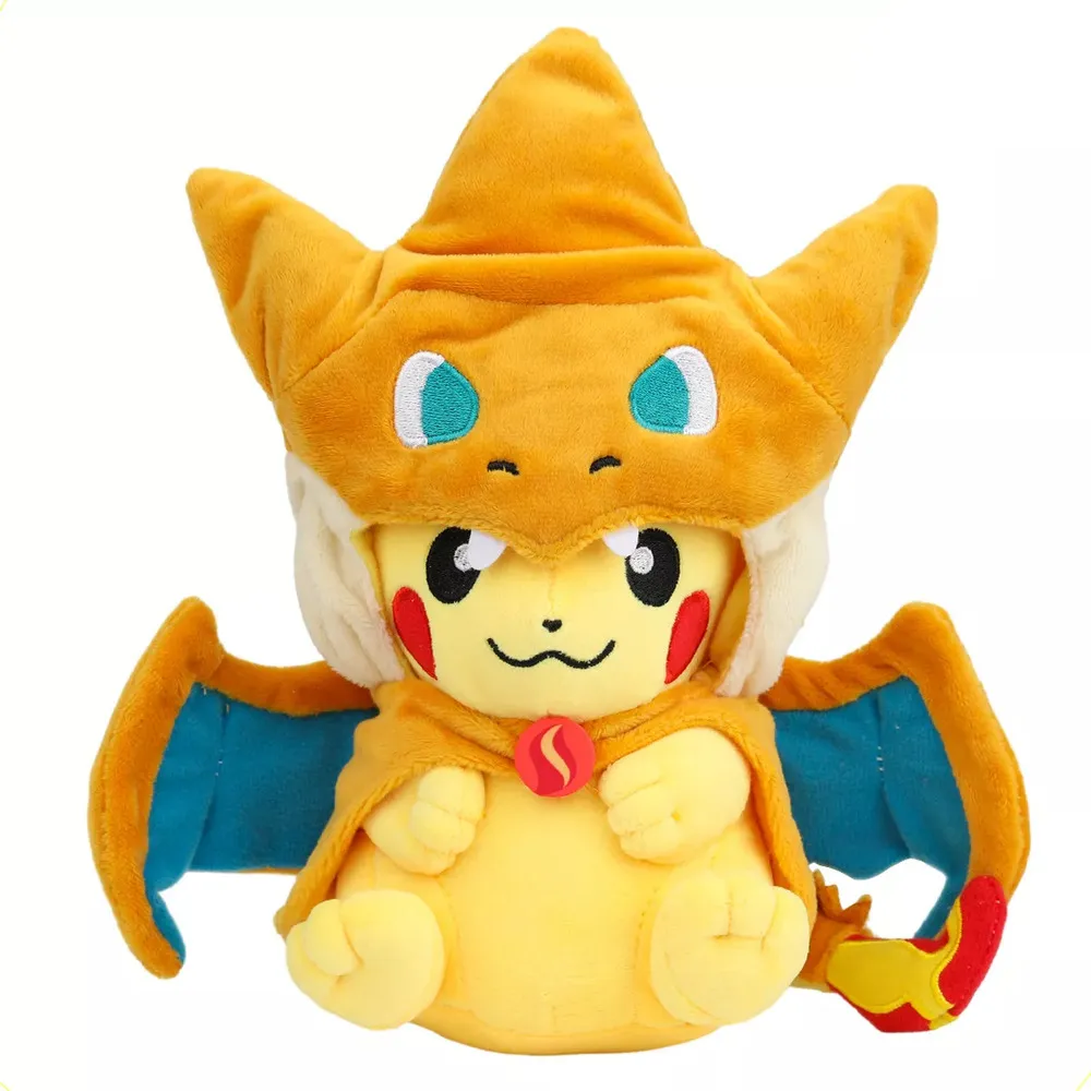 Vakrny Pelúcia Pokémon Pikachu Cosplay Mega Charizard Yvayotoy