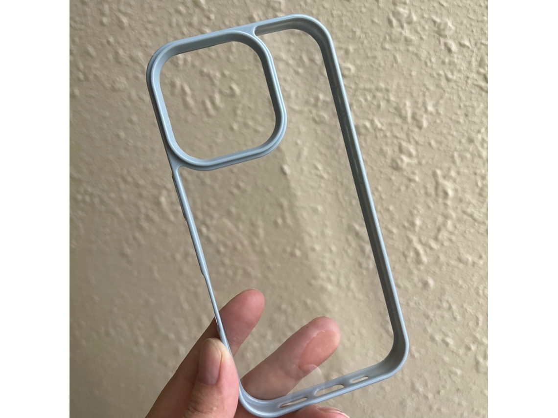 2 Capas Para Iphone 17 Peak Blue Eye Notch Com Cola Creme