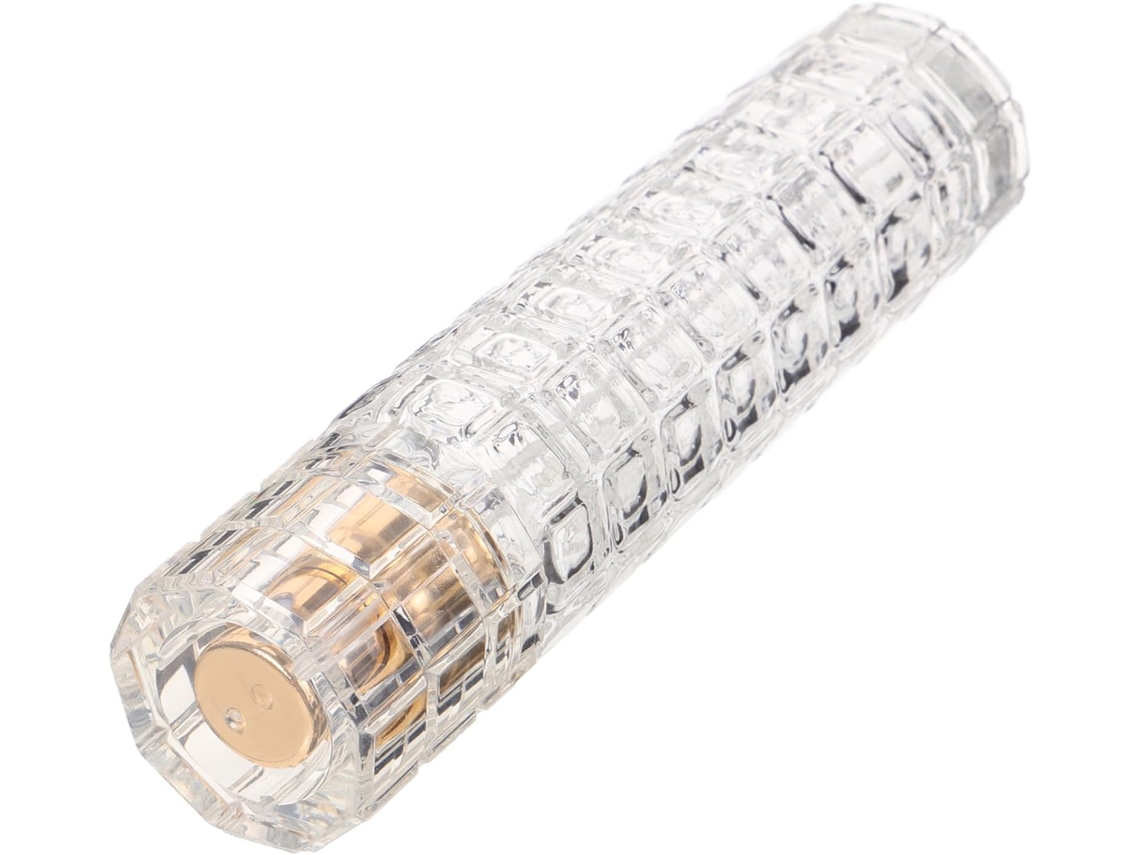Frasco de vidro recarregável de 30ml com spray perfumado, elegante e portátil.