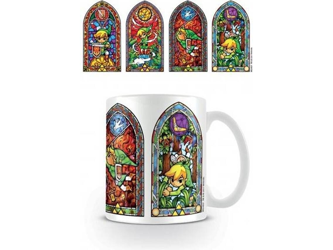 Caneca LEGEND OF ZELDA Vidro Manchado 320 ML
