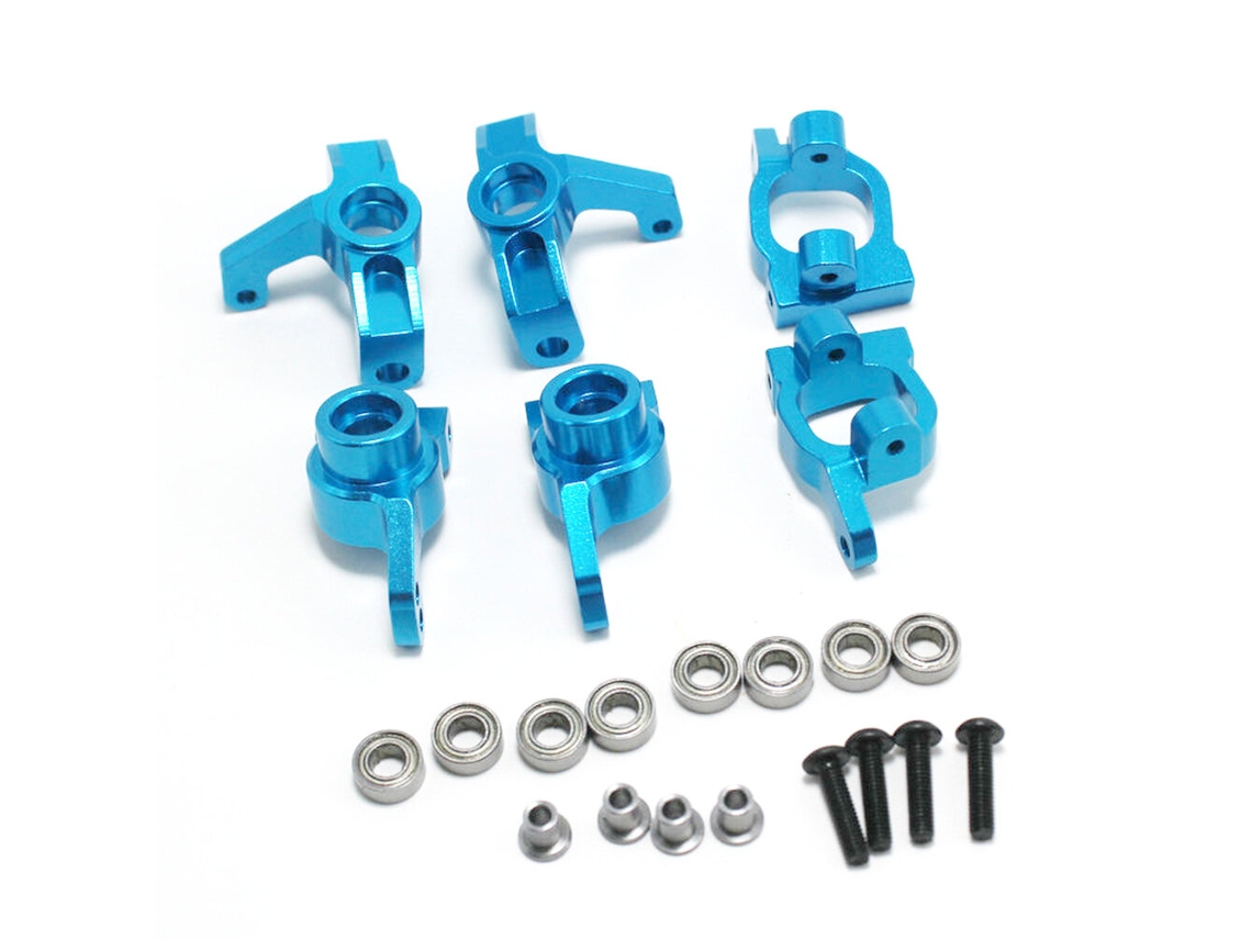 Banco de Direção em Metal Azul Celeste Nº 1/14, Assento da Roda Traseira, Assento C para Peças de Automóvel Rc Wltoys 144001 MDUG