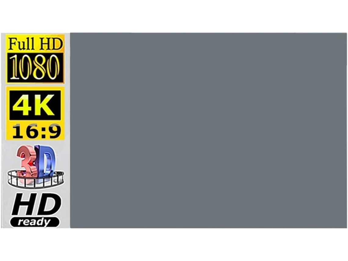 Tela de Projeção 133 Polegadas 16:9 Hd Antirreflexo Portátil